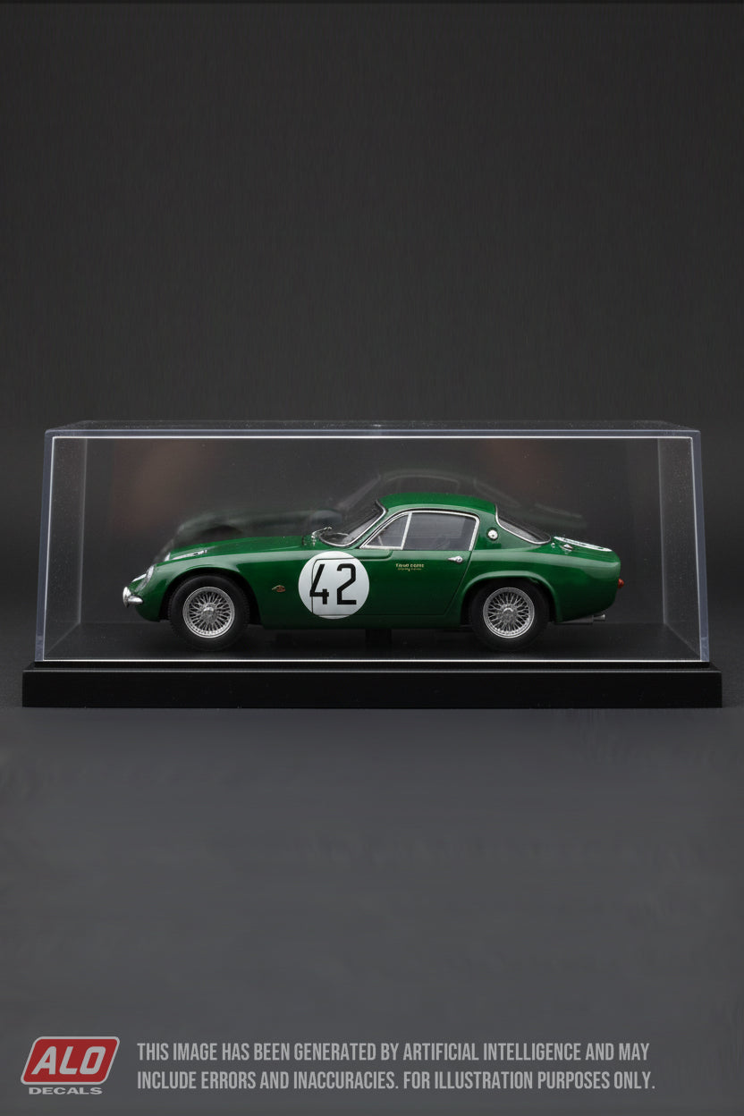 1960 LE MANS 24 HOURS #42 LOTUS ELITE DAVID BUXTON/BILL ALLEN 1:43 DECALS
