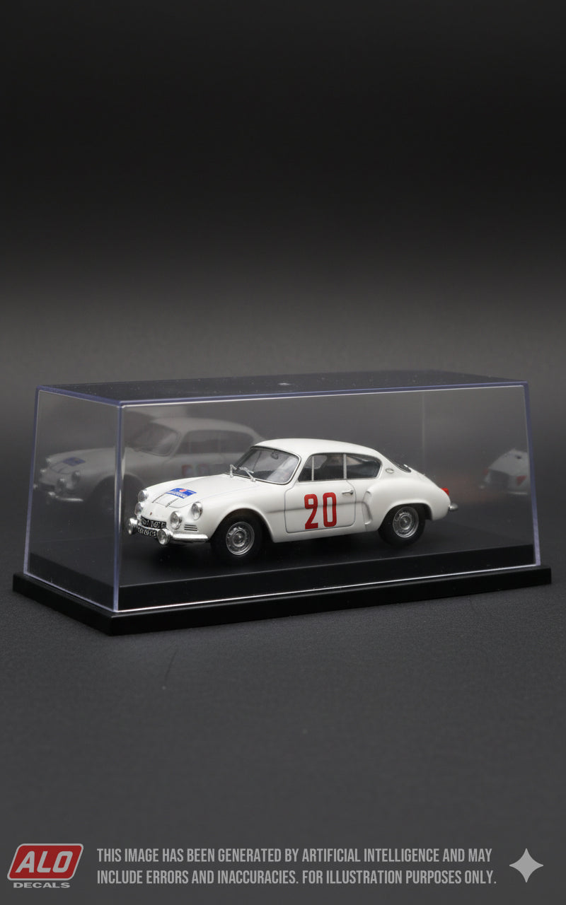 1960 MONT BLANC-ISERAN RALLY #20 ALPINE A106 JACQUES FERET/GUY MONRAISSE 1:43 DECALS