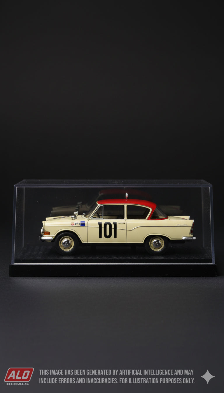 1960 MONTE CARLO RALLY #101 LLOYD ARABELLA HANS-HUGO HARTMANN/GUNTER ISENBUGEL 1:43 DECALS