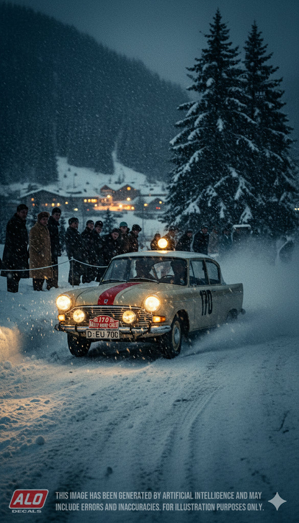 1960 MONTE CARLO RALLY #170 LLOYD ARABELLA LOTHAR KOETTGEN/KARL SCHWANEBERG 1:43 DECALS