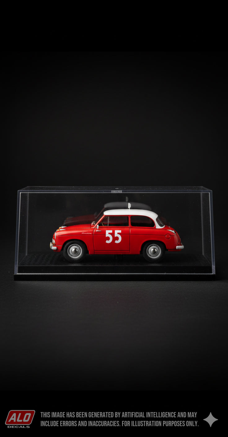 1960 MONTE CARLO RALLY #55 LLOYD ALEXANDER JACQUES DE BOURBON-PARME/VIGGO PETERSEN 1:43 DECALS