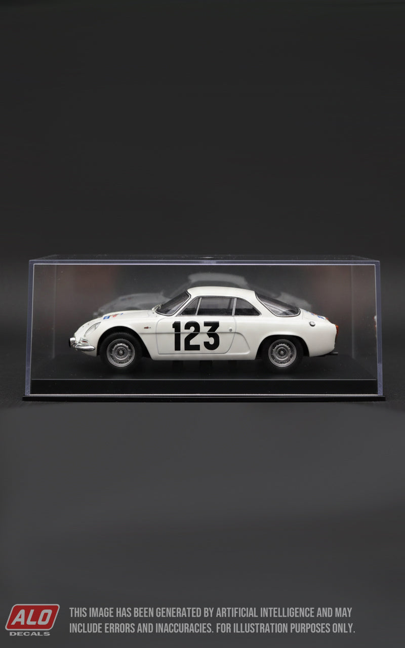 1960 TOUR DE FRANCE #123 ALPINE A108 MAURICE MICHY/JEAN ESTAGET 1:43 DECALS