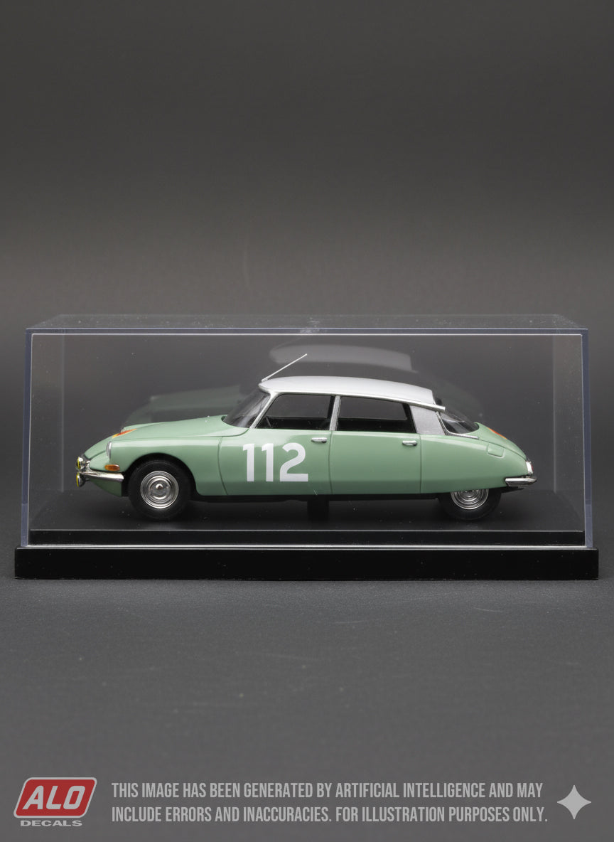 1960 TULPENRALLYE #112 CITROËN DS GUY VERRIER/RENE TRAUTMANN 1:43 DECALS