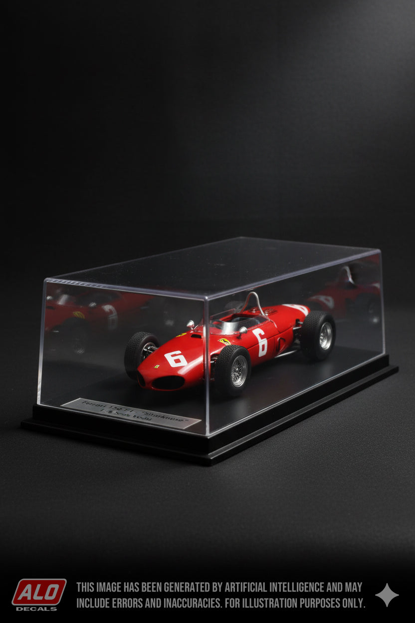 1961 BELGIAN GP #6 FERRARI 156 RICHIE GINTHER 1:43 DECALS