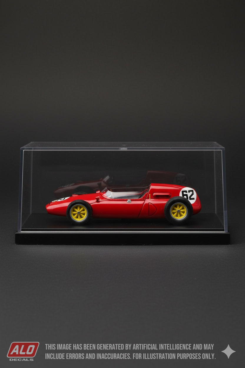 1961 BRITISH GP #62 COOPER T51 MASSIMO NATILI 1:43 DECALS