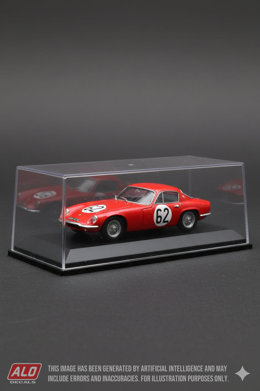 1961 LE MANS 24 HOURS SCRUTINEERING #62 LOTUS ELITE MAURICE PORTHAULT/JEAN DEVOS 1:43 DECALS