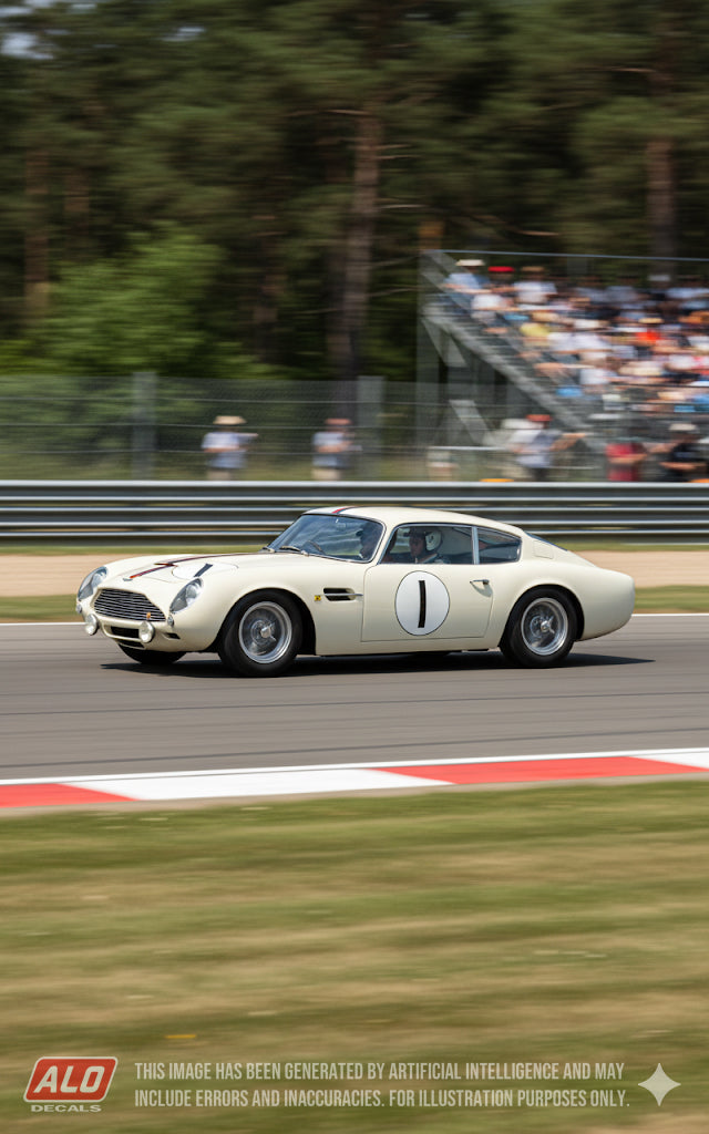 1961 LE MANS 24 HOURS #1 ASTON MARTIN DB4 GTZ "FRANC"/JEAN KERGUEN 1:43 DECALS