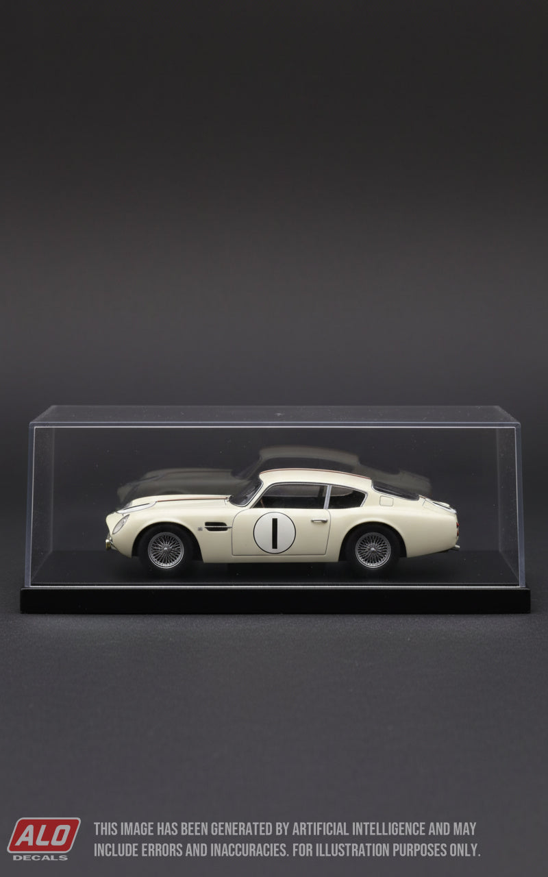 1961 LE MANS 24 HOURS #1 ASTON MARTIN DB4 GTZ "FRANC"/JEAN KERGUEN 1:43 DECALS