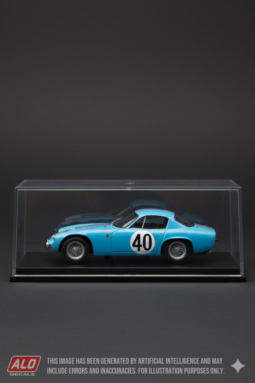 1961 LE MANS 24 HOURS #40 LOTUS ELITE BERNARD KOSSELEK/PIERRE MASSENEZ 1:43 DECALS