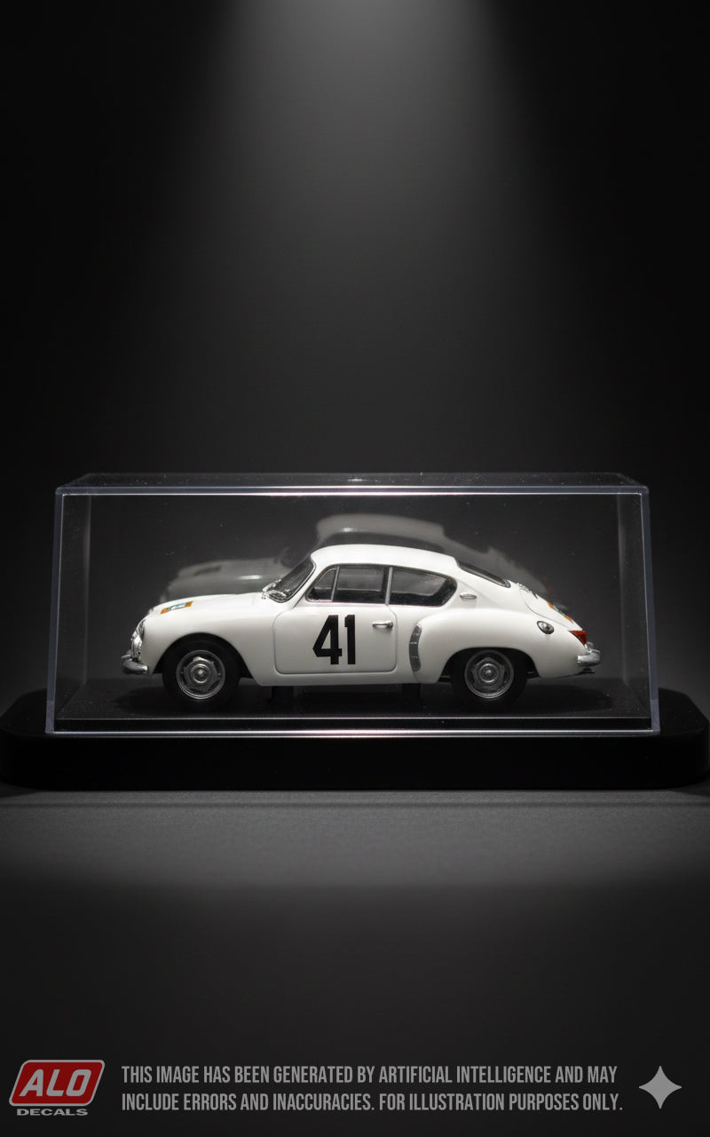 1961 LYON-CHARBONNIERES RALLY #41 ALPINE A106 HENRI GREDER/JEAN CHARRON 1:43 DECALS