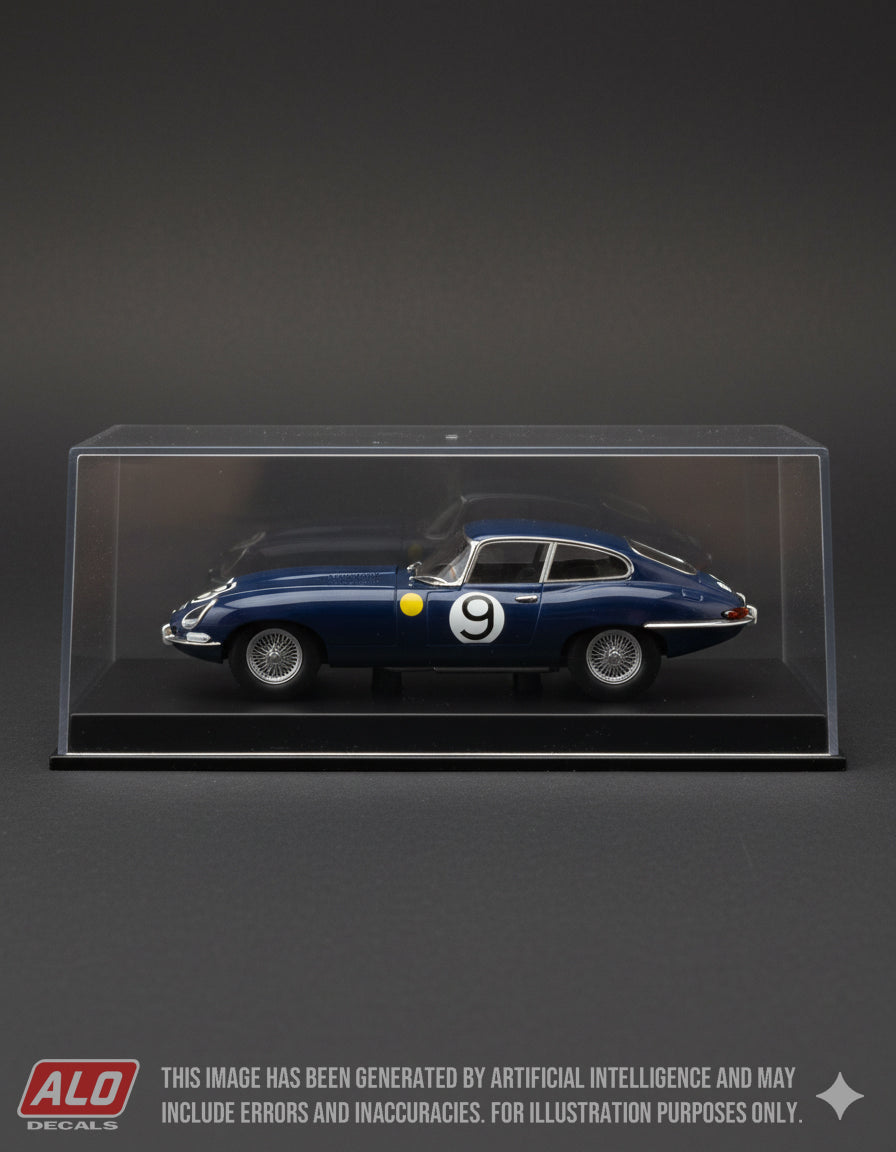 1962 LE MANS 24 HOURS #9 JAGUAR E-TYPE PETER SARGENT/PETER LUMSDEN 1:43 DECALS