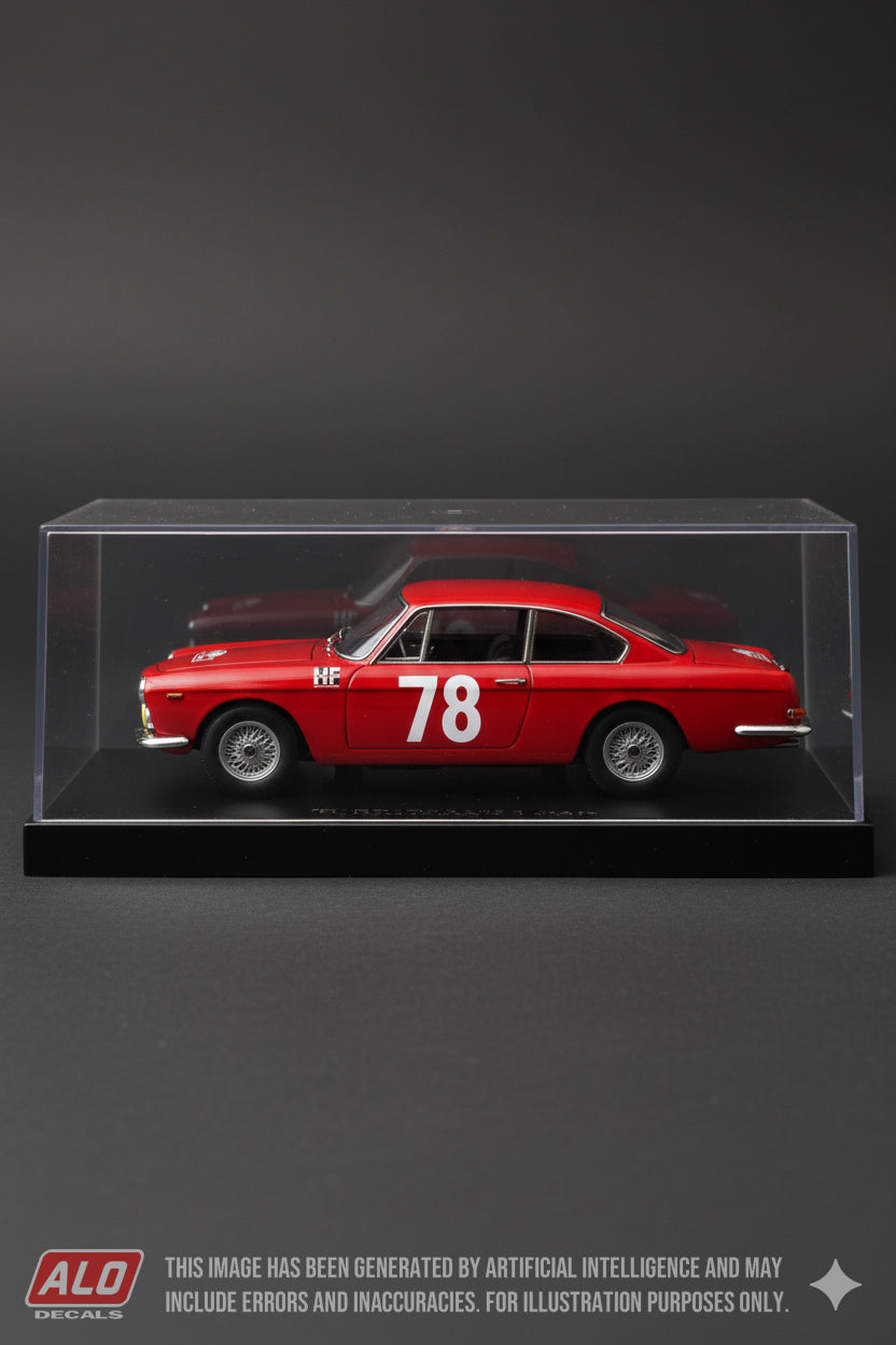 1963 RALLY DEI FIORI #78 LANCIA FLAVIA COUPE FRANCO PATRIA/ALBERTO ORENGO 1:43 DECALS