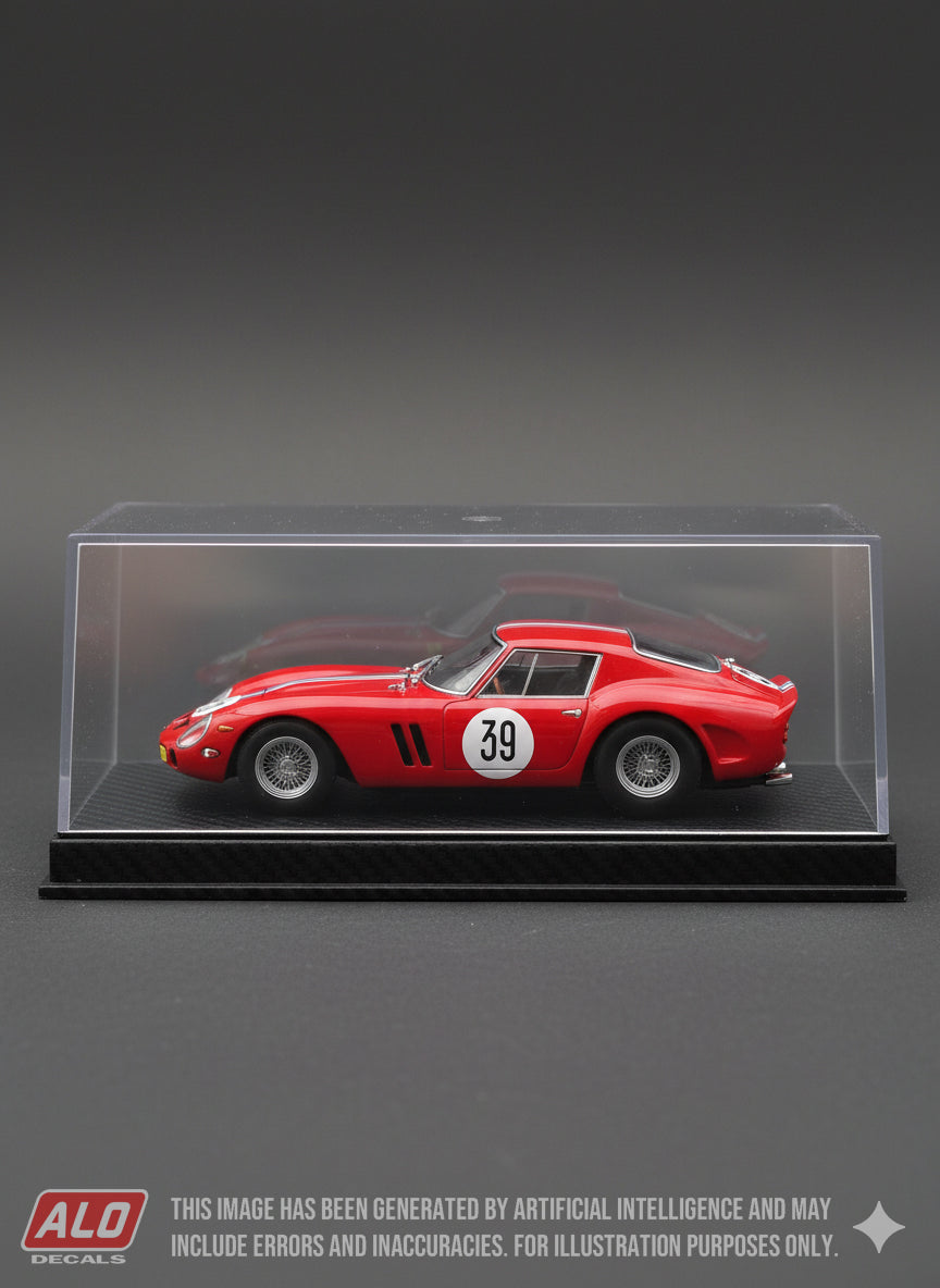 1963 SPA 500 KMS #39 FERRARI 250 GTO PIERRE NOBLET 1:43, 1:18 DECALS