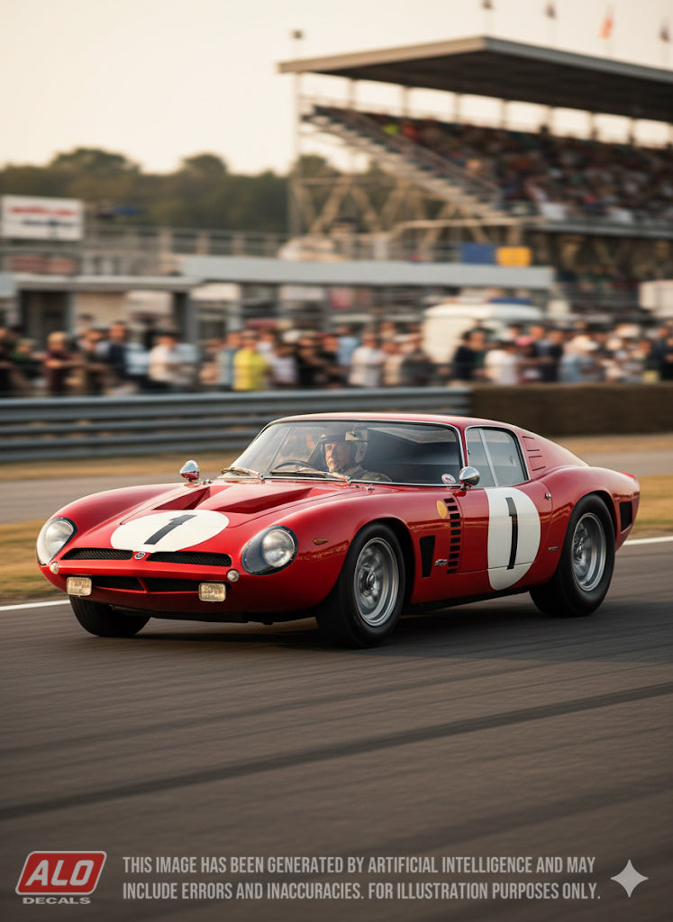 1964 LE MANS 24 HOURS #1 ISO GRIFO PIERRE NOBLET/EDGAR BERNEY 1:43 DECALS