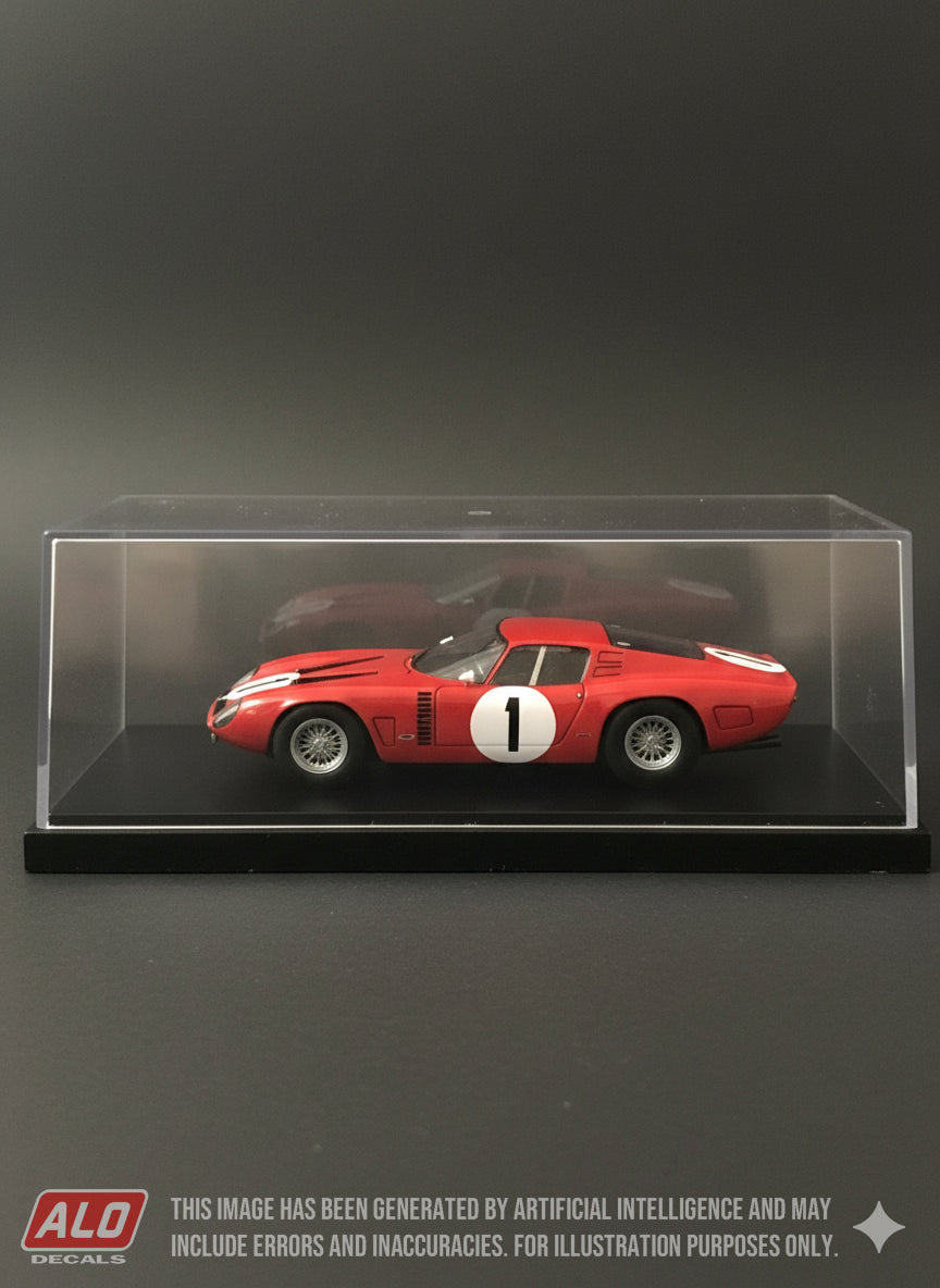 1964 LE MANS 24 HOURS #1 ISO GRIFO PIERRE NOBLET/EDGAR BERNEY 1:43 DECALS