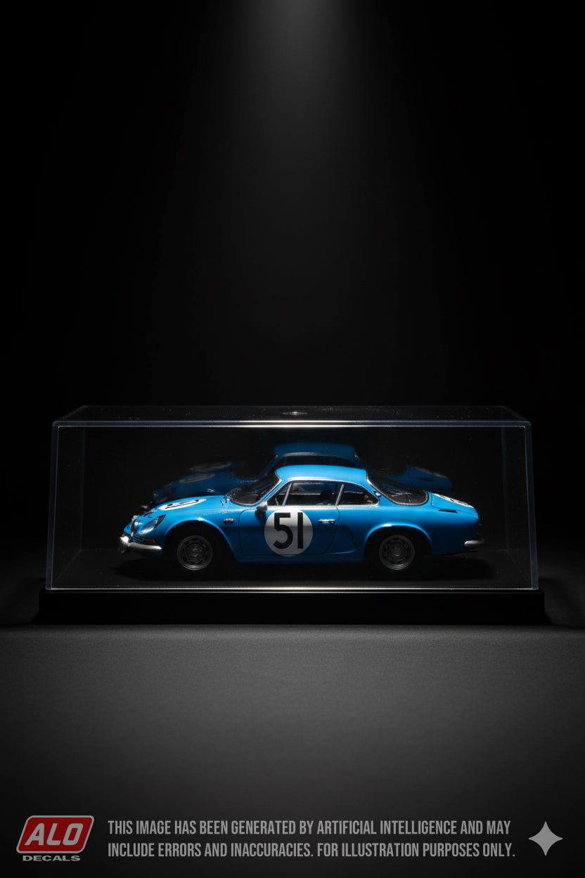 1964 LE MANS 24 HOURS #51 ALPINE M63 (A110) JACQUES FERET/PIERRE ORSINI 1:43 DECALS