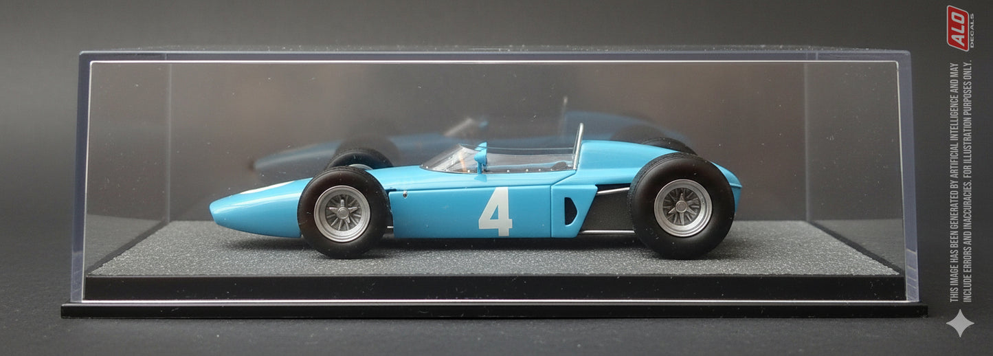 1964 MONACO GP #4 BRM P578 MAURICE TRINTIGNANT 1:43 DECALS