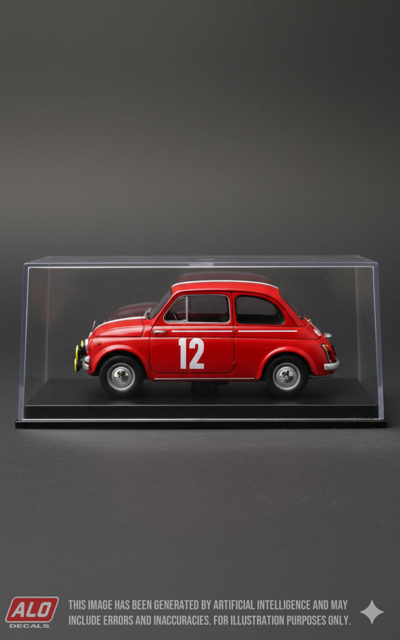 1964 MONTE CARLO RALLY #12 STEYR-PUCH 650 WALTER ROSER/GERHARD TUSCH 1:43 DECALS