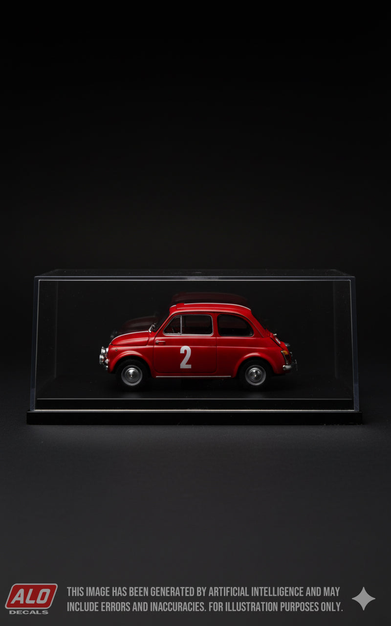 1964 MONTE CARLO RALLY #2 STEYR-PUCH 650 WALTER POLTINGER/ERNST MERINSKY 1:43 DECALS