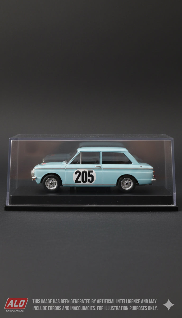 1964 MONTE CARLO RALLY #205 HILLMAN IMP MAURICE GATSONIDES/ALBERT ILCKEN 1:43 DECALS