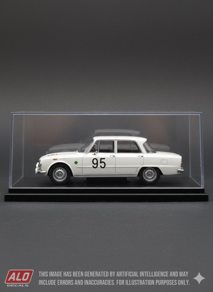 1964 OLYMPIA HILLCLIMB #95 ALFA ROMEO GIULIA HERBERT SCHMIED 1:43 DECALS