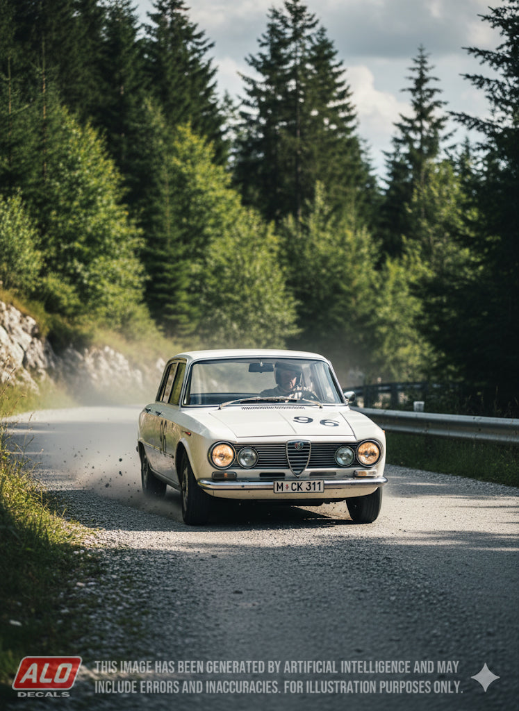 1964 OLYMPIA HILLCLIMB #96 ALFA ROMEO GIULIA ERNST FURTMAYR 1:43 DECALS