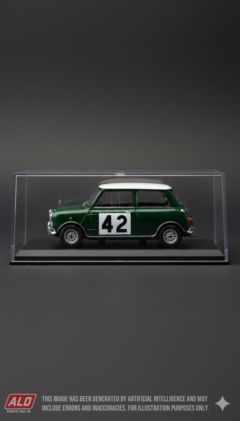 1964 RAC RALLY #42 BMC MINI HARRY KÄLLSTRÖM/RAGNAR HAKANSSON 1:43 DECALS