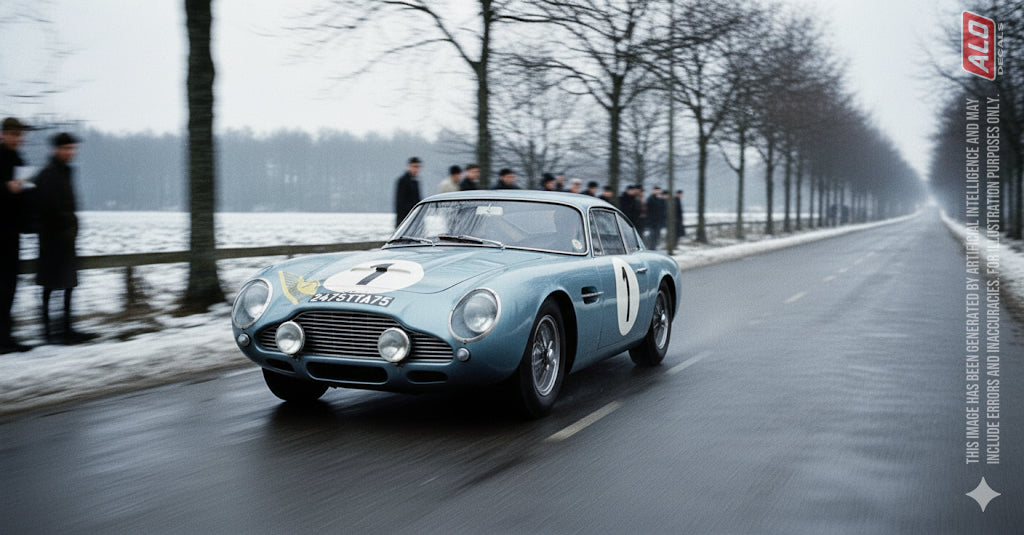 1964 ROUTES DU NORD RALLY #1 ASTON MARTIN DB4 GTZ CLAUDE LE GUEZEC/"FRANC" 1:43 DECALS