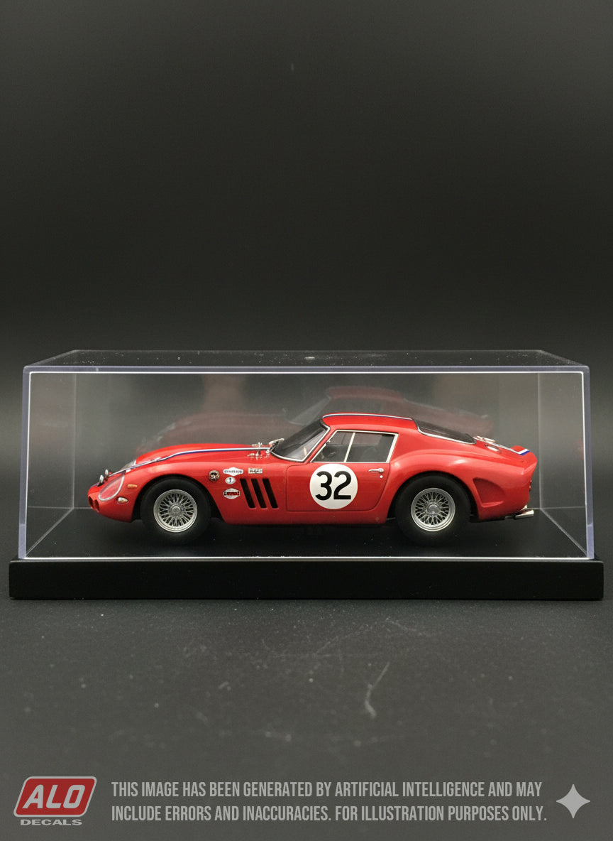 1964 SEBRING 12 HOURS #32 FERRARI 250 GTO ED CANTRELL/HARRY HAUER/DON YENKO 1:43, 1:18 DECALS