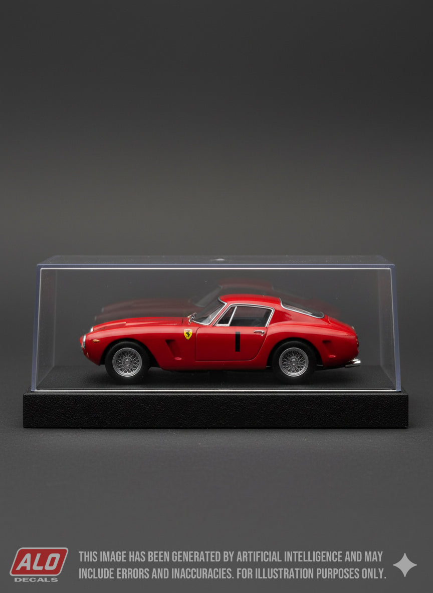 1965 AUSTRIAN GRAND PRIX, ZELTWEG #1 FERRARI 250 GT SWB GUNTHER PHILIPP 1:43, 1:24, 1:18 DECALS