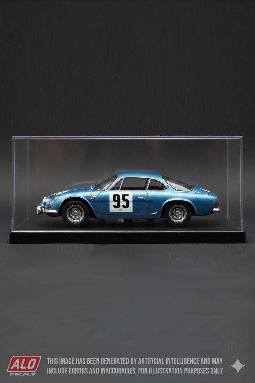 1965 CRITERIUM DES CEVENNES #95 ALPINE A110 ROGER DE LAGENESTE/JACQUES FERRAND 1:43 DECALS