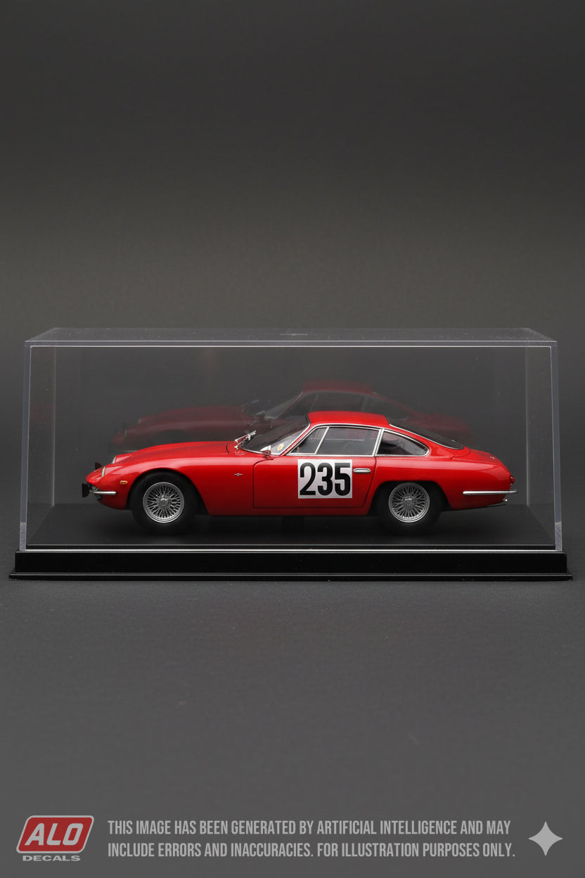 1965 MARCHAIRUZ HILLCLIMB #235 LAMBORGHINI 350 GT "VASCO" 1:43 DECALS