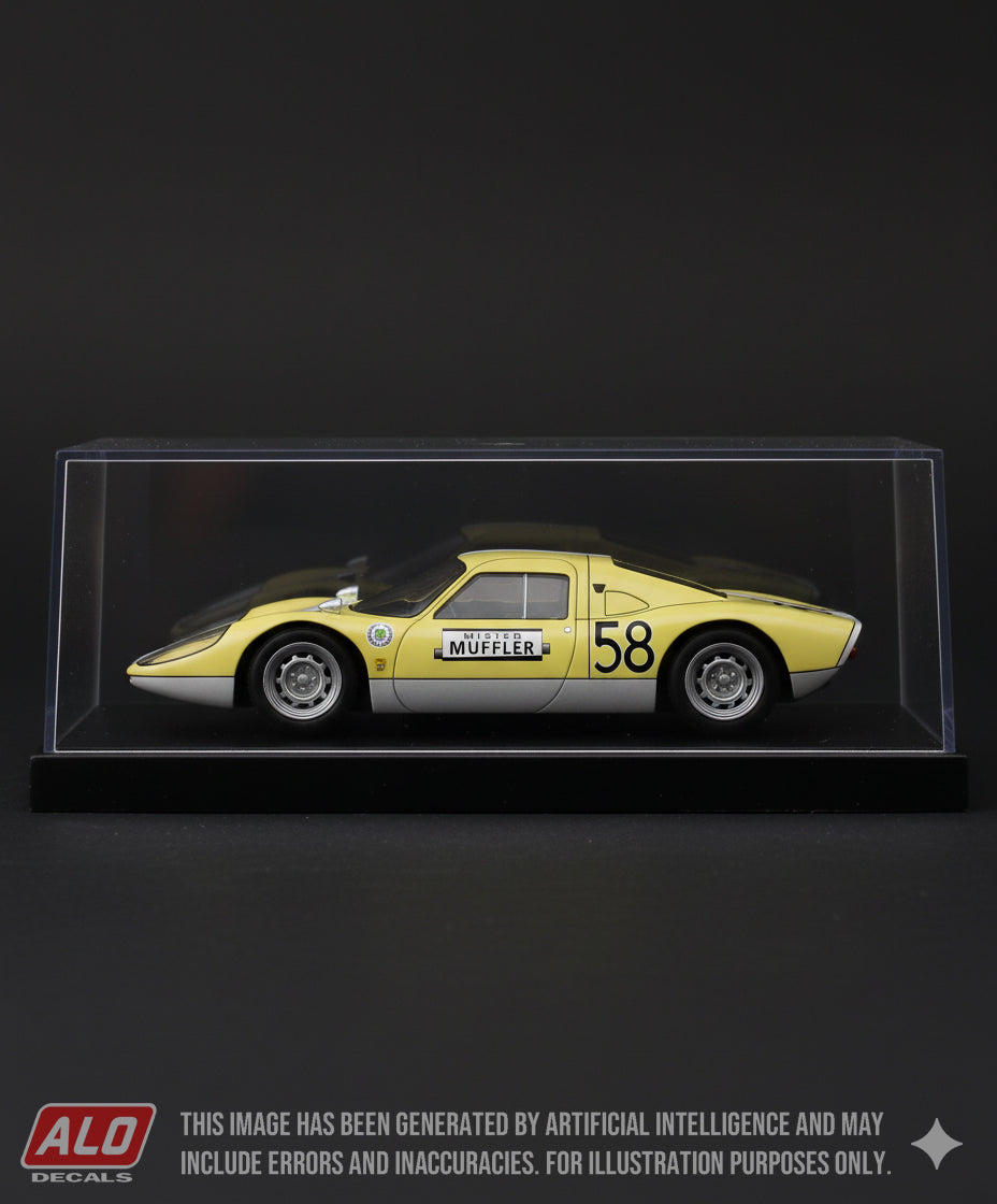 1965 LABATT 50, MONT-TREMBLANT #58 PORSCHE 904 JACQUES DUVAL 1:43 DECALS