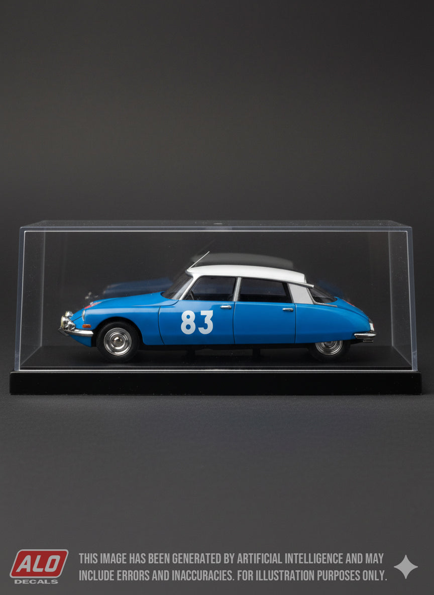 1965 MONTE CARLO RALLY #83 CITROËN DS JEAN-CLAUDE OGIER/JOHNNY SERVOZ-GAVIN 1:43 DECALS