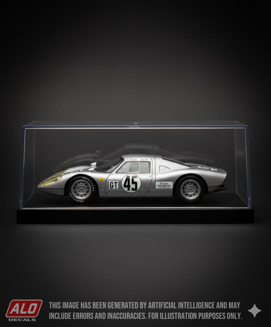 1965 SEBRING 12 HOURS #45 PORSCHE 904 GEORGE BARBER/PETER GREGG 1:43 DECALS