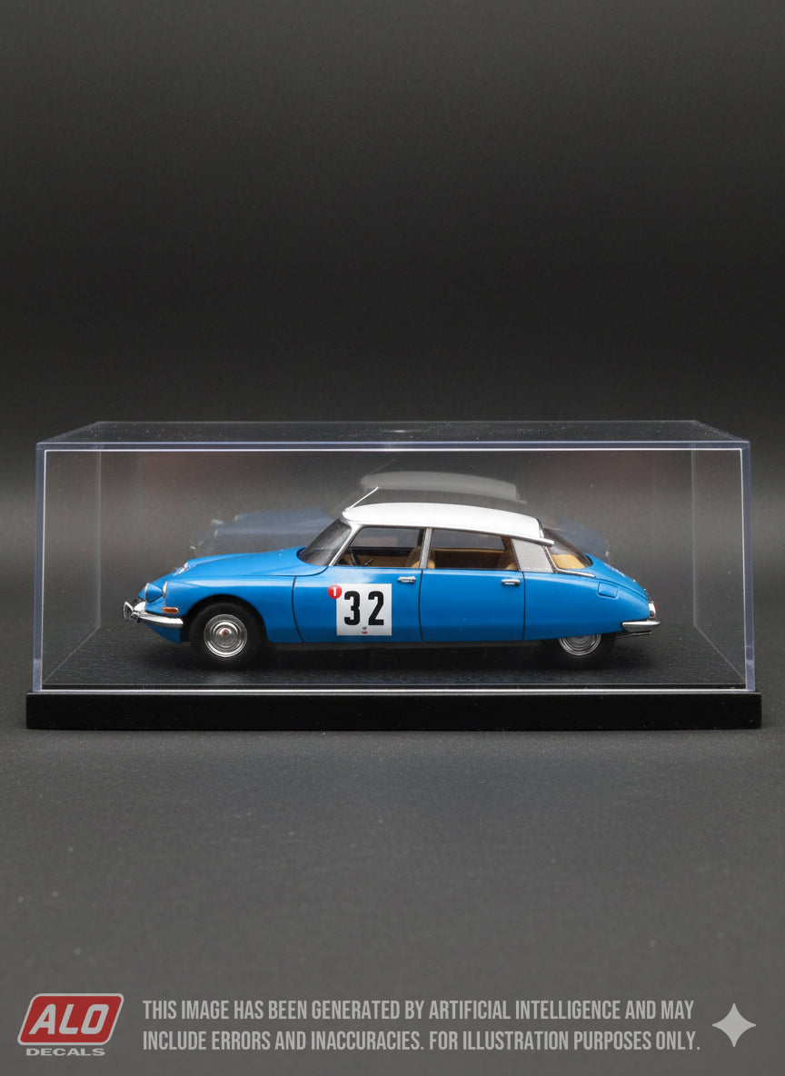 1966 COUPE DES ALPES #32 CITROËN DS LUCETTE POINTET/JACQUELINE FOUGERAY 1:43 DECALS