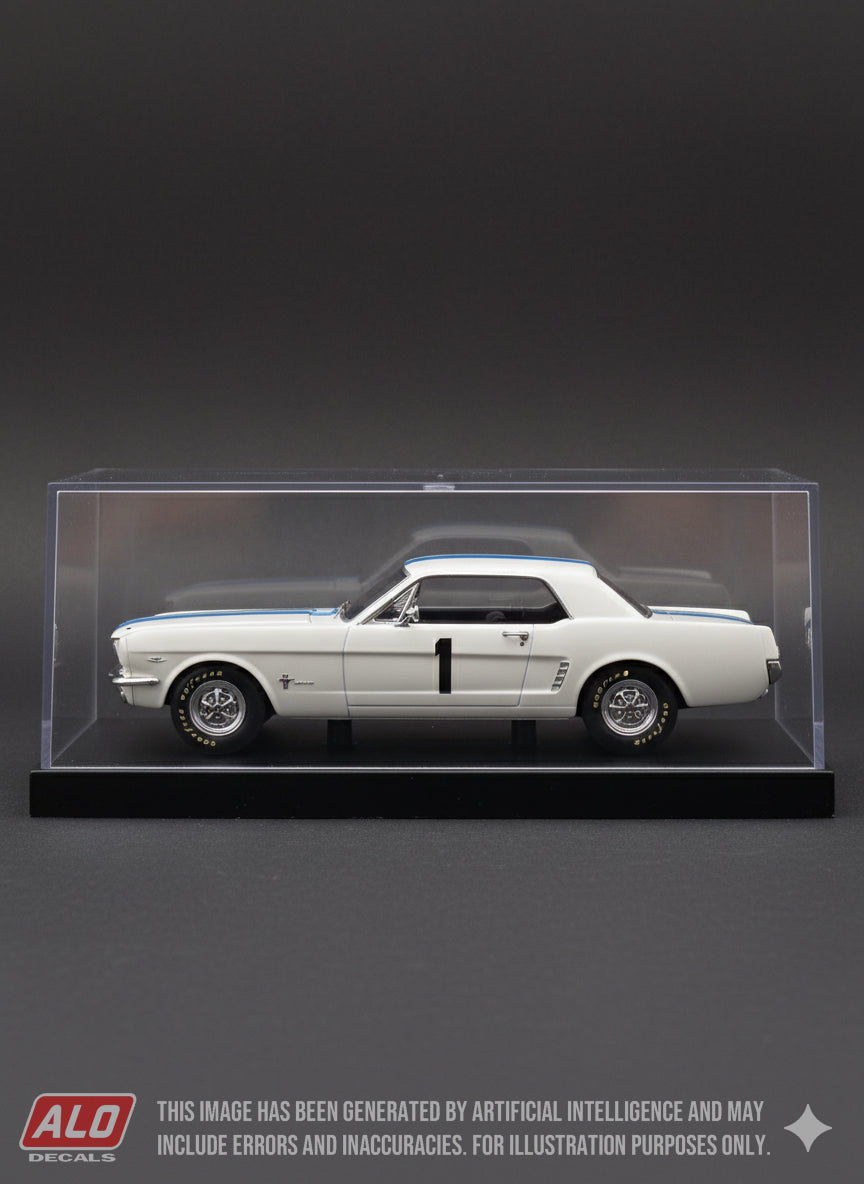 1966 COUPES DE SPA #1 FORD MUSTANG JACKY ICKX 1:43 DECALS