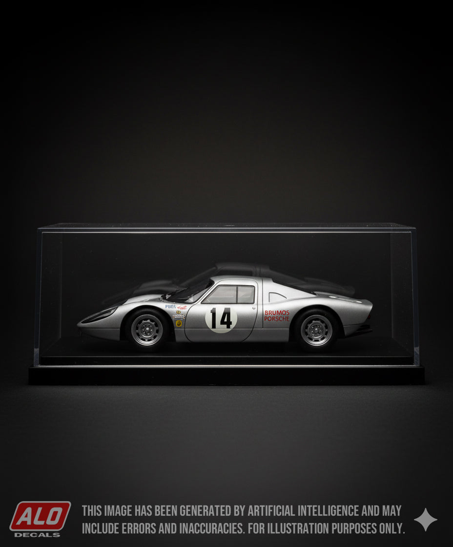 1966 DAYTONA 24 HOURS #14 PORSCHE 904 PETER GREGG/GEORGE DROLSOM 1:43 DECALS