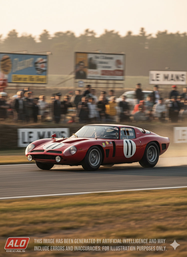 1966 LE MANS 24 HOURS #11 BIZZARRINI GT5300 SAM POSEY/MASSIMO NATILI 1:43 DECALS