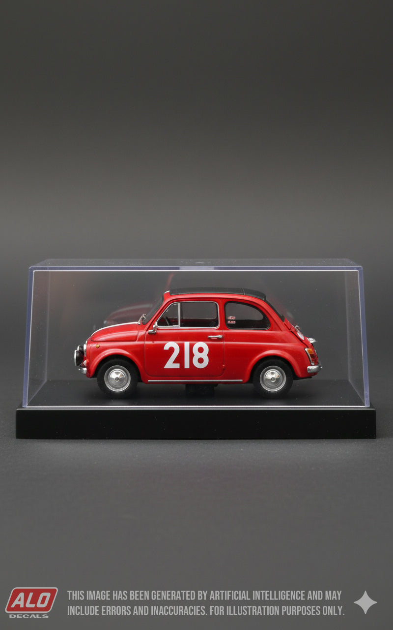 1966 MONTE CARLO RALLY #218 STEYR-PUCH 650 GÜNTHER SCHORN/GÜNTHER JANGER 1:43 DECALS