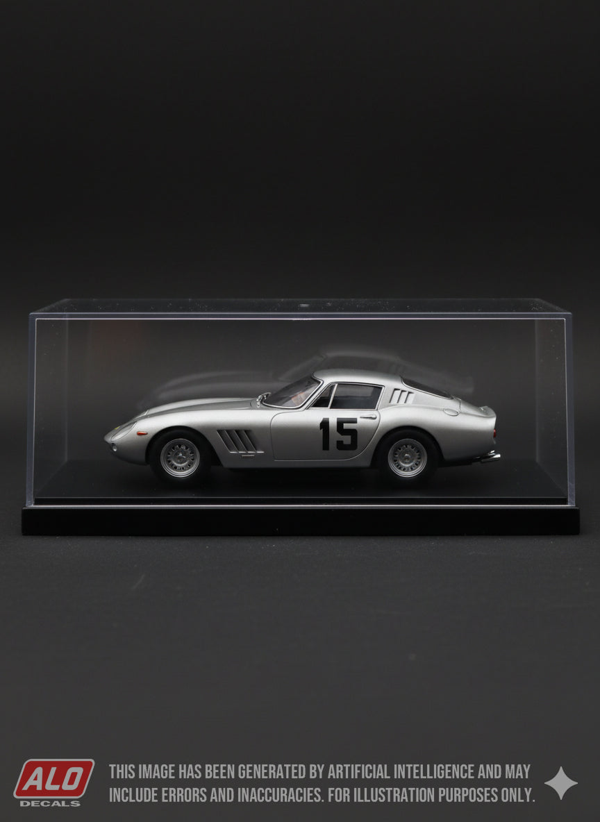 1966 MONZA 1000 KMS #15 FERRARI 275 GTB GIOVANNI PESSINA/PIERO BOTALLA 1:43, 1:18 DECALS