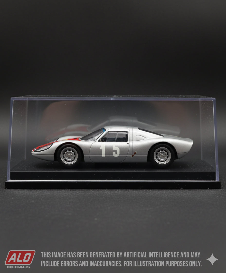 1966 ROUTES DU NORD RALLY #15 PORSCHE 904 ROBERT BUCHET/JACQUES FERRAND 1:43 DECALS