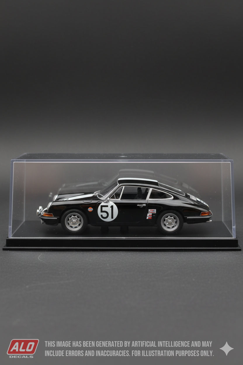 1966 SEBRING 12 HOURS #51 PORSCHE 911 JACK RYAN/LIN COLEMAN 1:43 DECALS