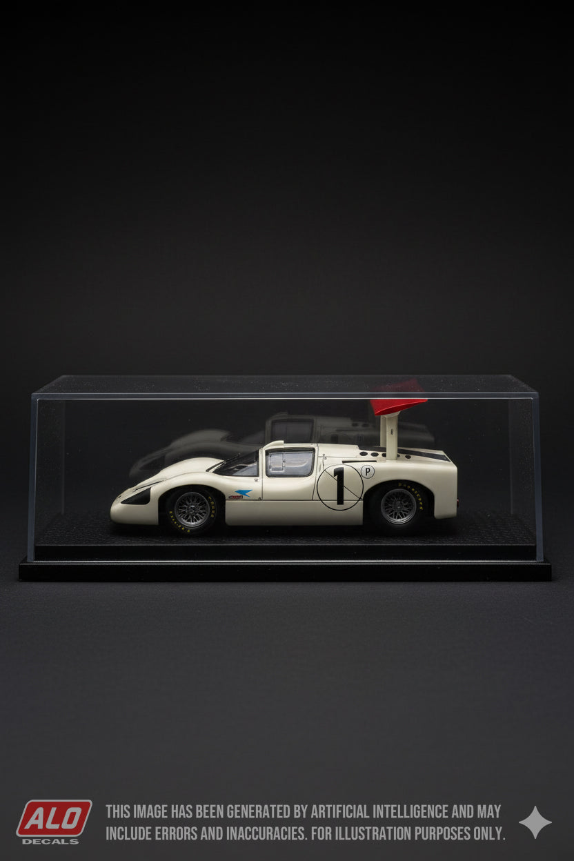 1967 BRANDS HATCH 6 HOURS # 1 CHAPARRAL 2F MIKE SPENCE/PHIL HILL 1:43 DECALS