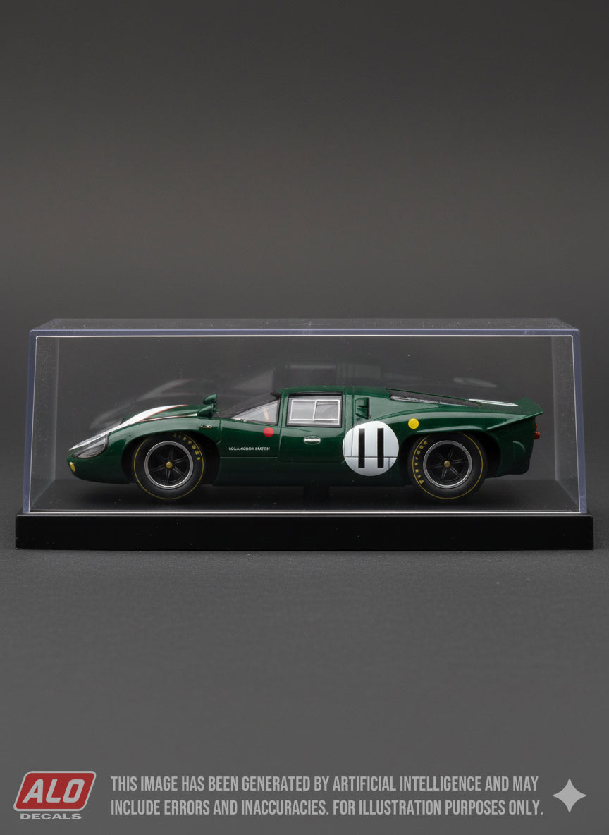 1967 LE MANS 24 HOURS #11 LOLA T70 JOHN SURTEES/DAVID HOBBS 1:43 DECALS