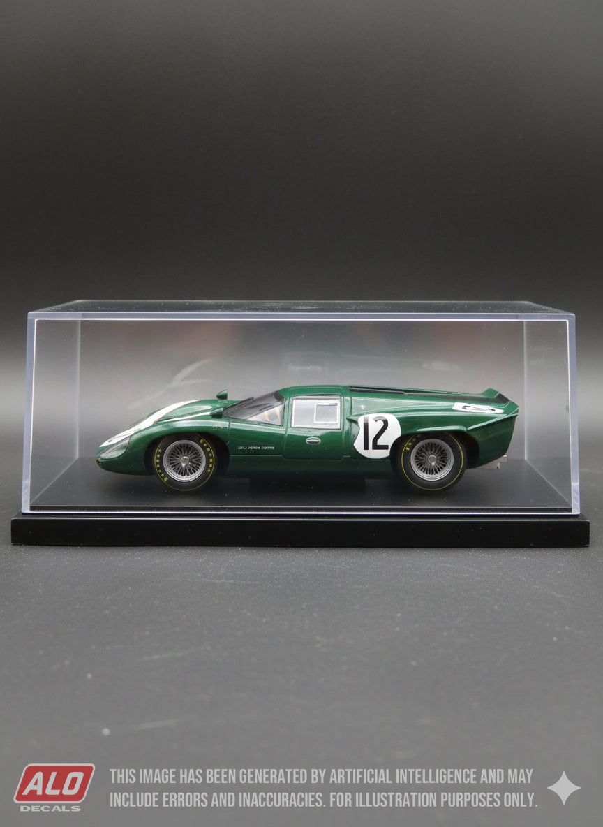1967 LE MANS 24 HOURS #12 LOLA T70 CHRIS IRWIN/PETER DE KLERK 1:43 DECALS
