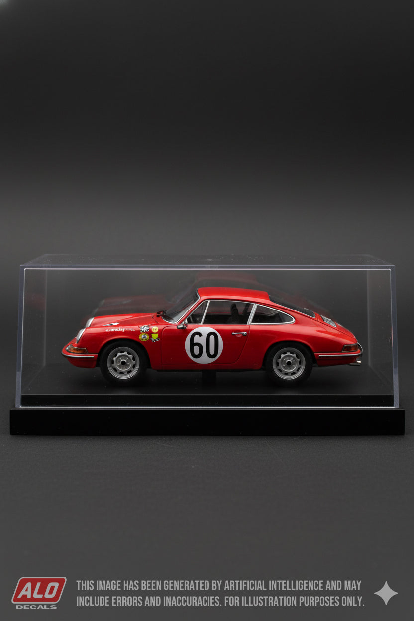 1967 LE MANS 24 HOURS #60 PORSCHE 911 ANDRE WICKY/PHILIPPE FARJON 1:43 DECALS