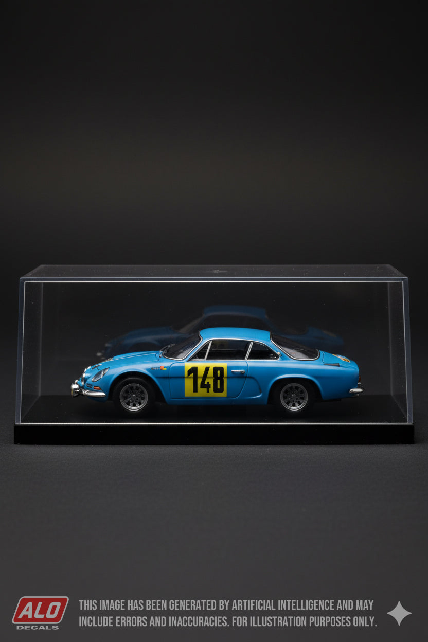 1967 LYON-CHARBONNIERES #148 ALPINE A110 FIORENTINO/RECRESIO 1:43 DECALS