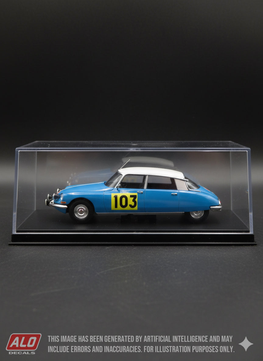 1967 MONTE CARLO RALLY #103 CITROËN DS ROB SLOTEMAKER/FERRY VAN DER GEEST 1:43 DECALS