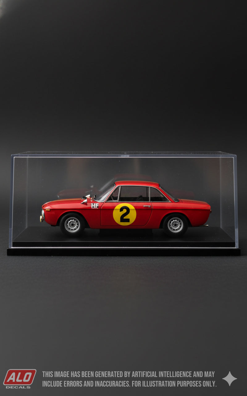 1967 MONTE CARLO RALLY #  2 LANCIA FULVIA HF SANDRO MUNARI/GEORGES HARRIS 1:43 DECALS